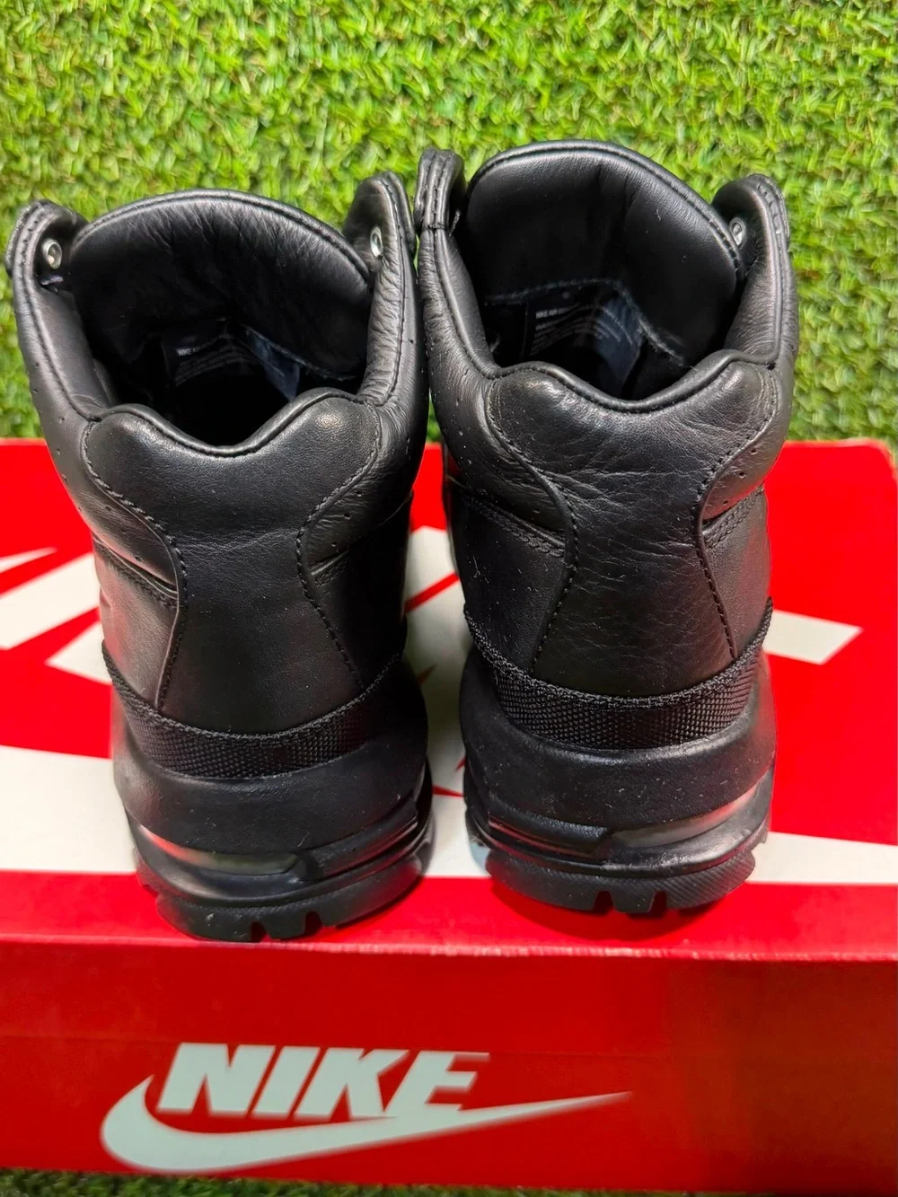 Nike Air Max Goadome GS Triple Black Boots 311567-001 Size 4.5Y  Og Box